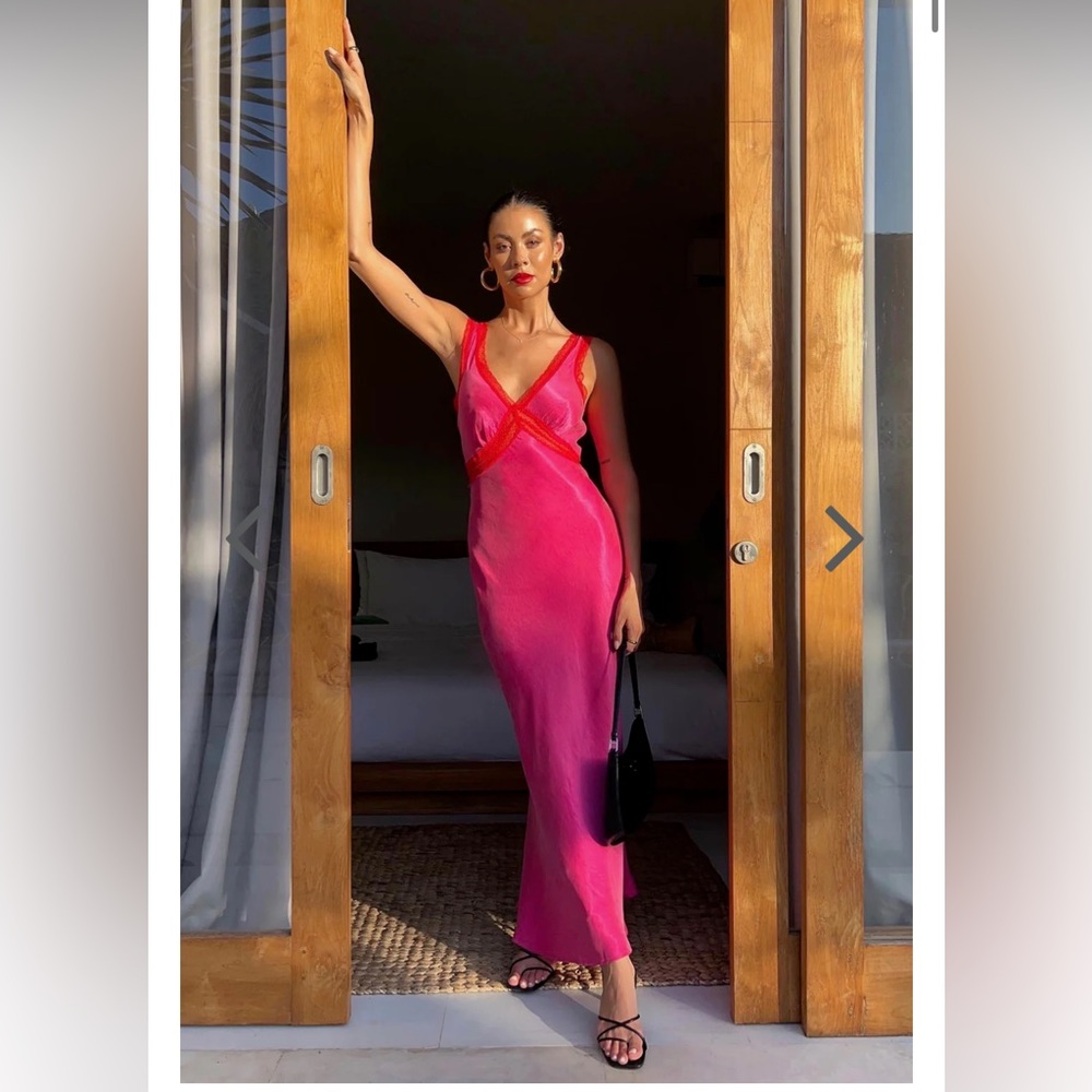 ISO VRG GRL Meet Me On The Dance Floor Bias Cut Maxi Dress in this color!